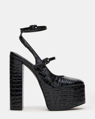 SCOTLYN BLACK CROCODILE