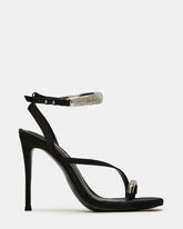 TIA RHINESTONES BLACK SATIN