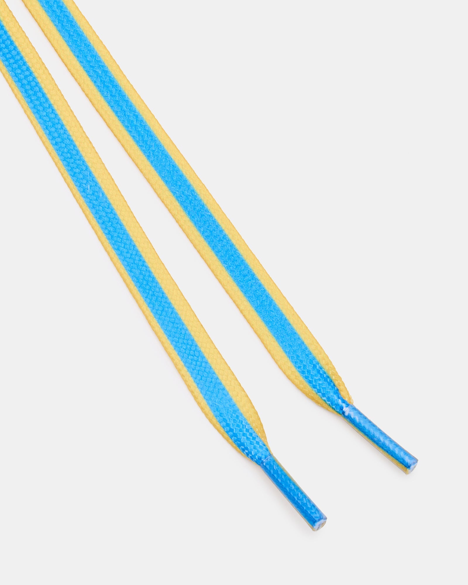 SHOE LACES AND CHARMS BLUE/YELLOW