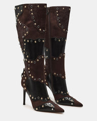 REVIVE BROWN MULTI WIDE CALF