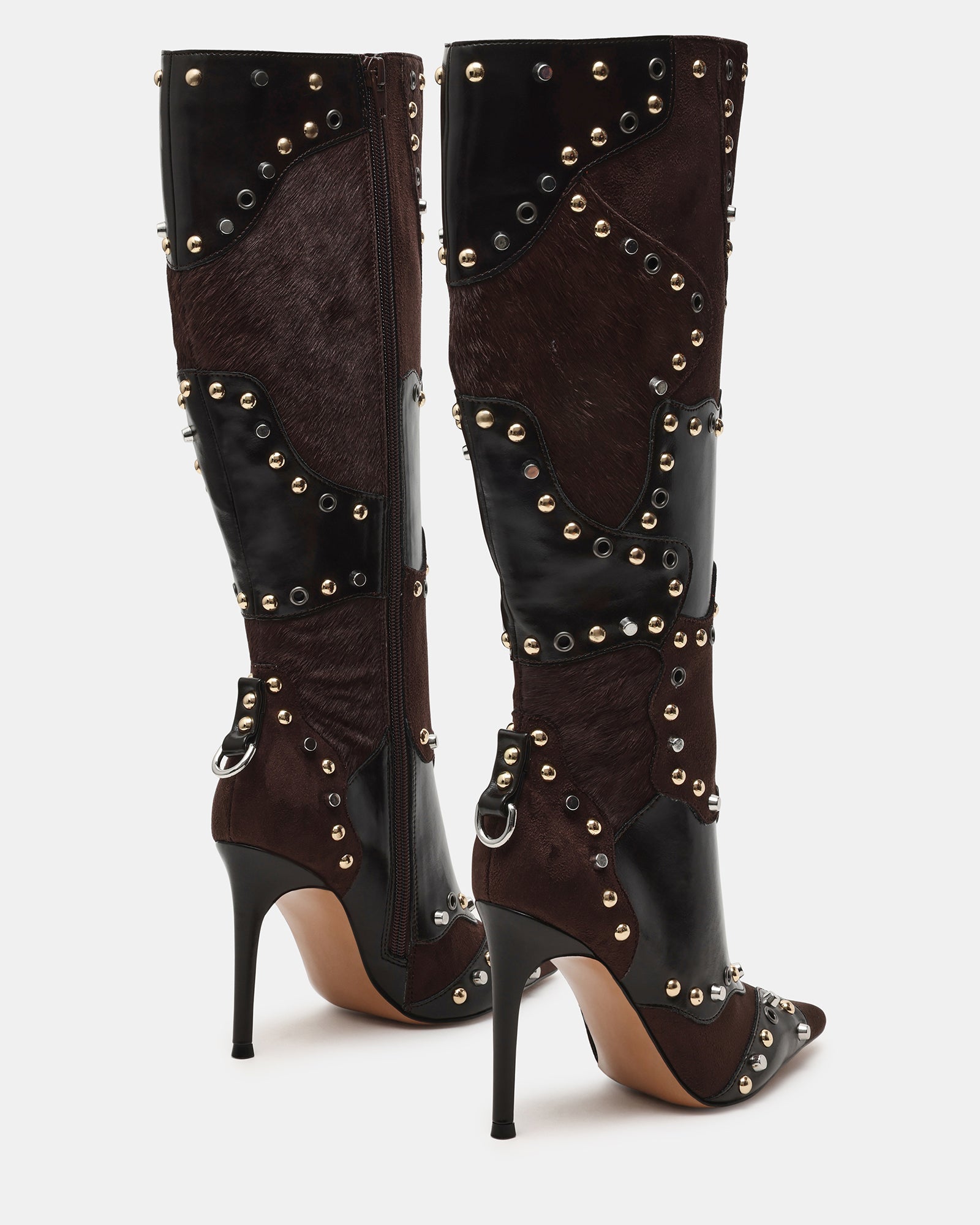 REVIVE BROWN MULTI WIDE CALF