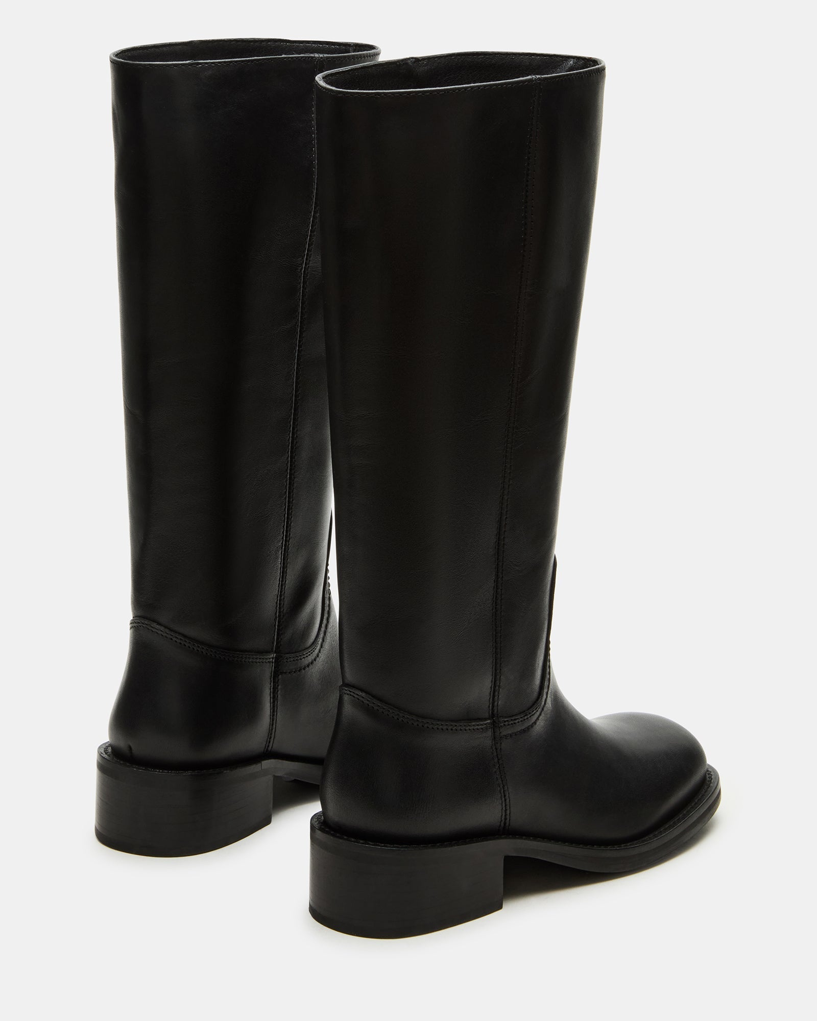 RIGGS BLACK LEATHER WIDE CALF